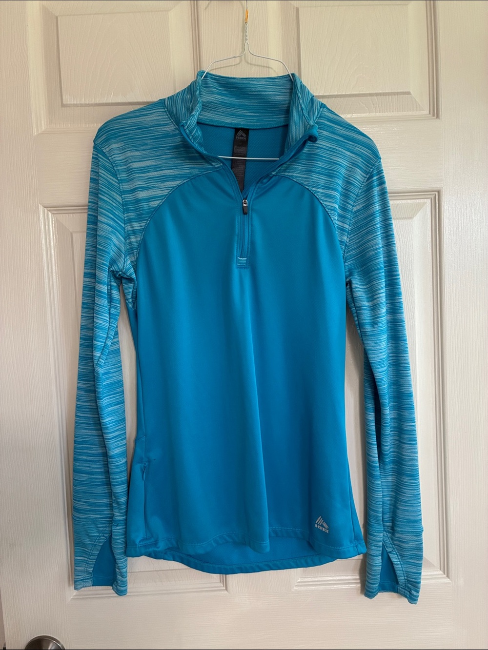Blue Women's Quarter-Zip Active Top